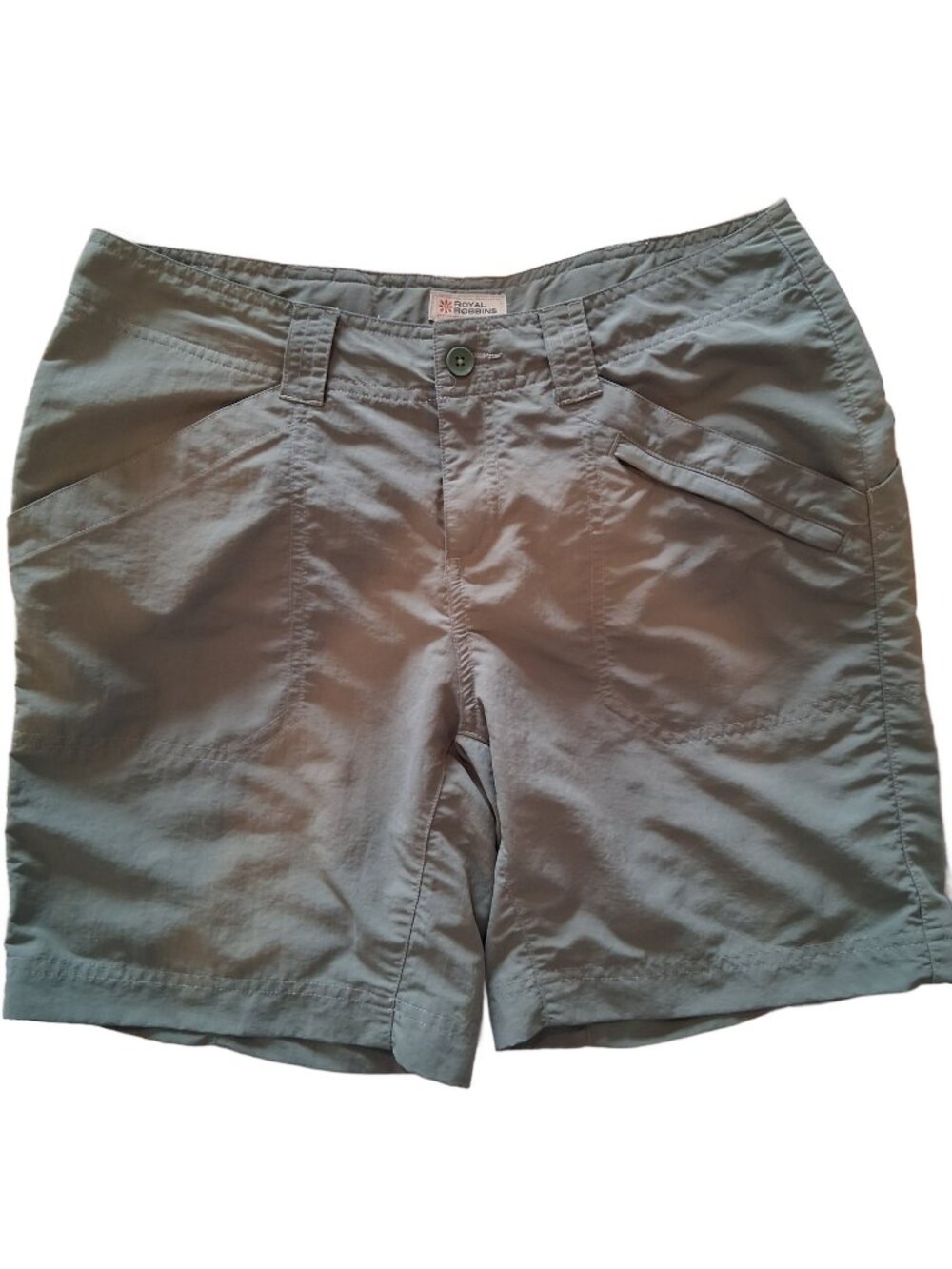 Royal Robbins Womens Sage Green Nylon Hiking Shorts Size 8